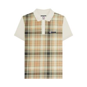 Lambretta Mens Classic Checked Polo Shirt / Tofu